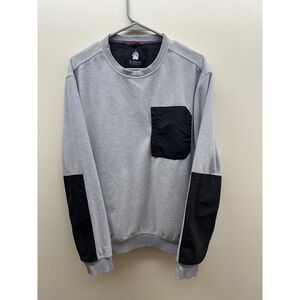 Alaskan Hardgear Fleece Crewneck Pullover Reinforced Gray L